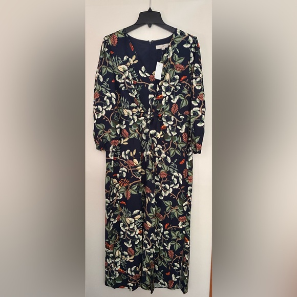 Floral Navy Maxi Dress - Picture 1 of 6